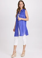 Voile Button-Down Blouse