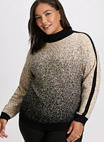 Two-Tone Lurex Sweater