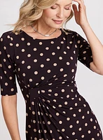 Polka Dot Print Dress