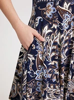 Paisley Print Dress