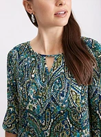 Paisley Chiffon Dress