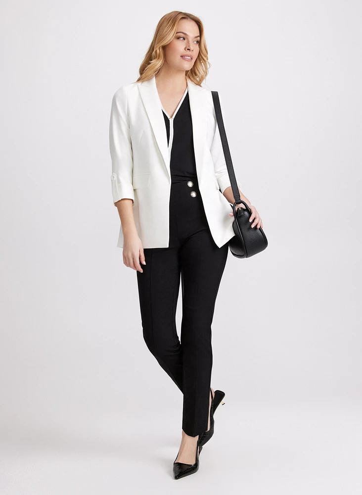 Open-Front Longline Blazer