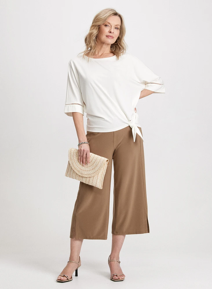 3/4 Sleeve Top & Wide Leg Capris