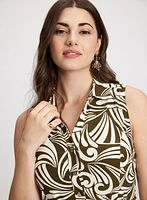 Robe de jour à motif géométrique