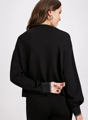 Long Sleeve Cut-Out Top