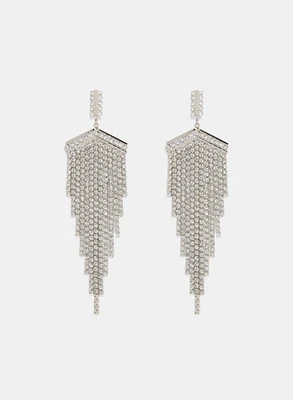 Triangular Chandelier Earrings