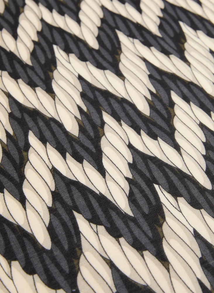 Chevron Print Rectangular Scarf