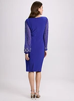 Beaded Sleeve Dress