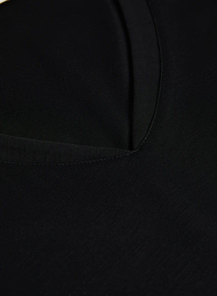 Short Sleeve V-Neck Top