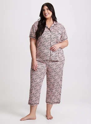 Ensemble pyjama à motif coeurs