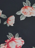 Robe à superposition en chiffon floral