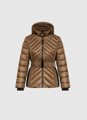 Belted Puffer Coat