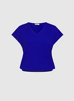 Textured Drop Shoulder Top