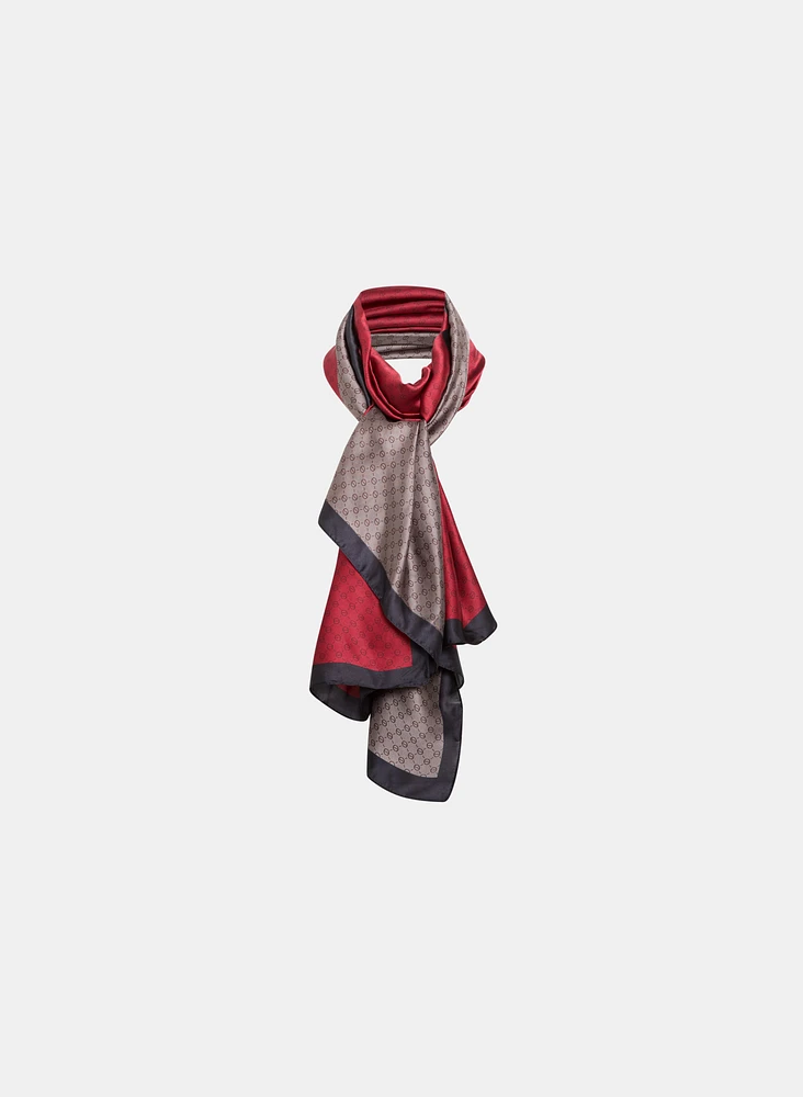Foulard oblong à motif