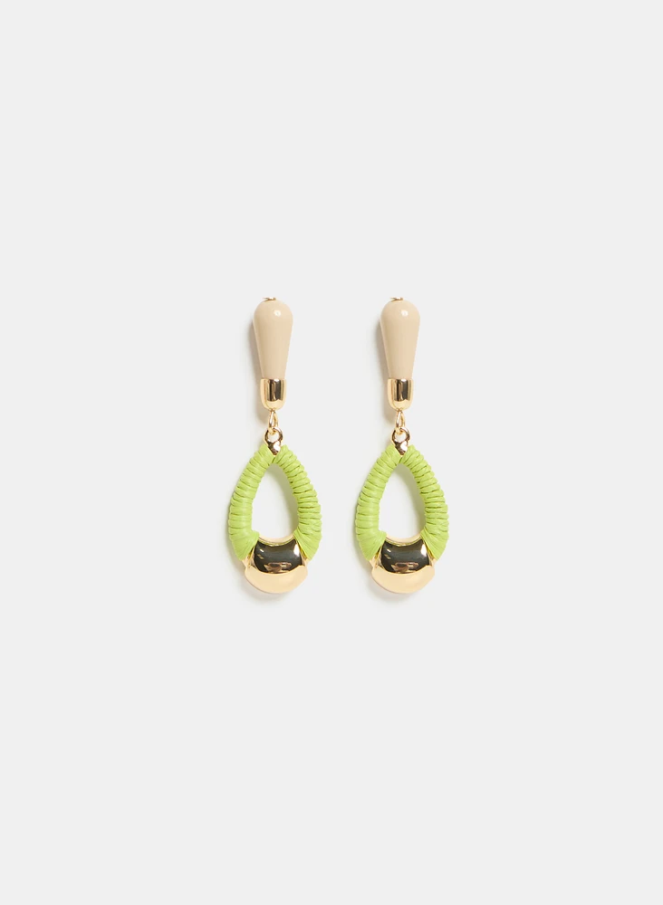 Resin Teardrop Earrings