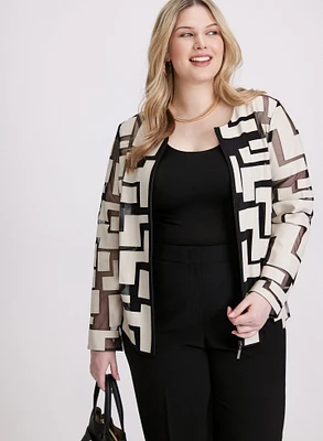 Joseph Ribkoff - Geometric Print Jacket