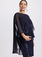 Layered Capelet Dress