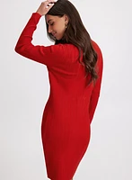 Button-Down Sweater Dress