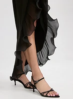 Robe à ourlet volanté