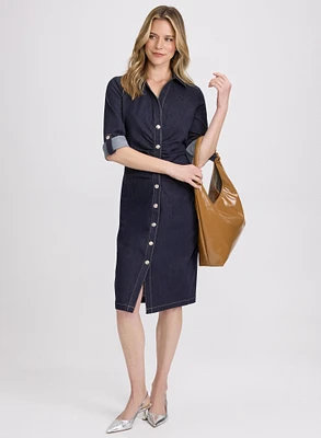 Robe-chemisier en denim