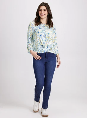 Paisley Print Top