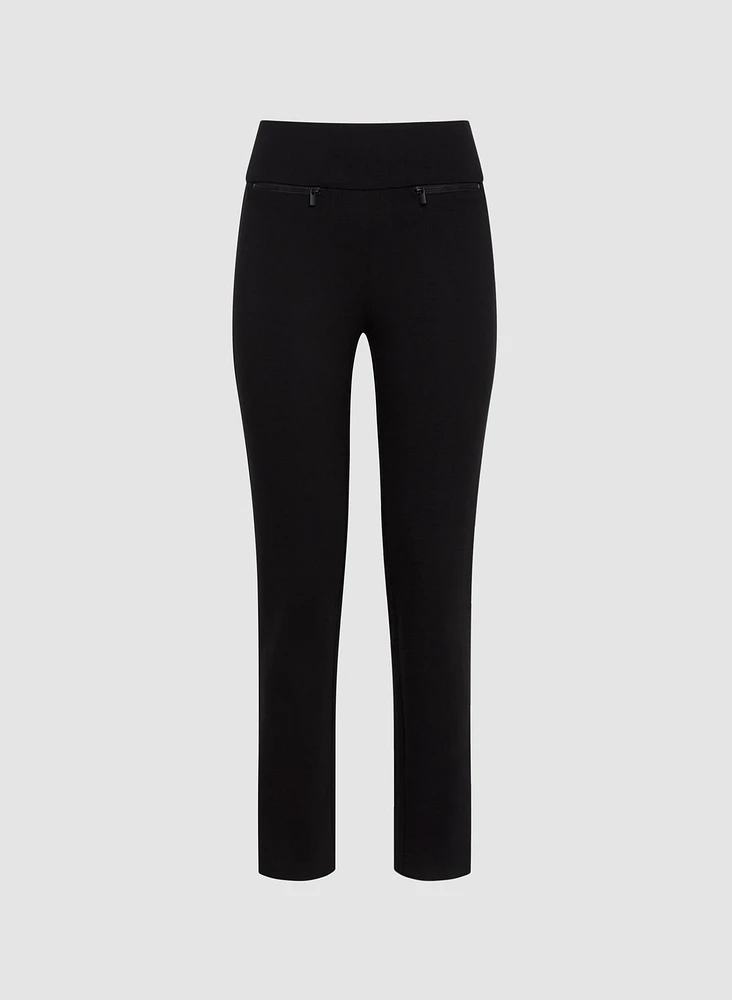 Pull-On Straight Leg Pants