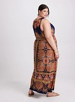 Paisley Print Maxi Dress