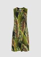 Robe à motif palmiers