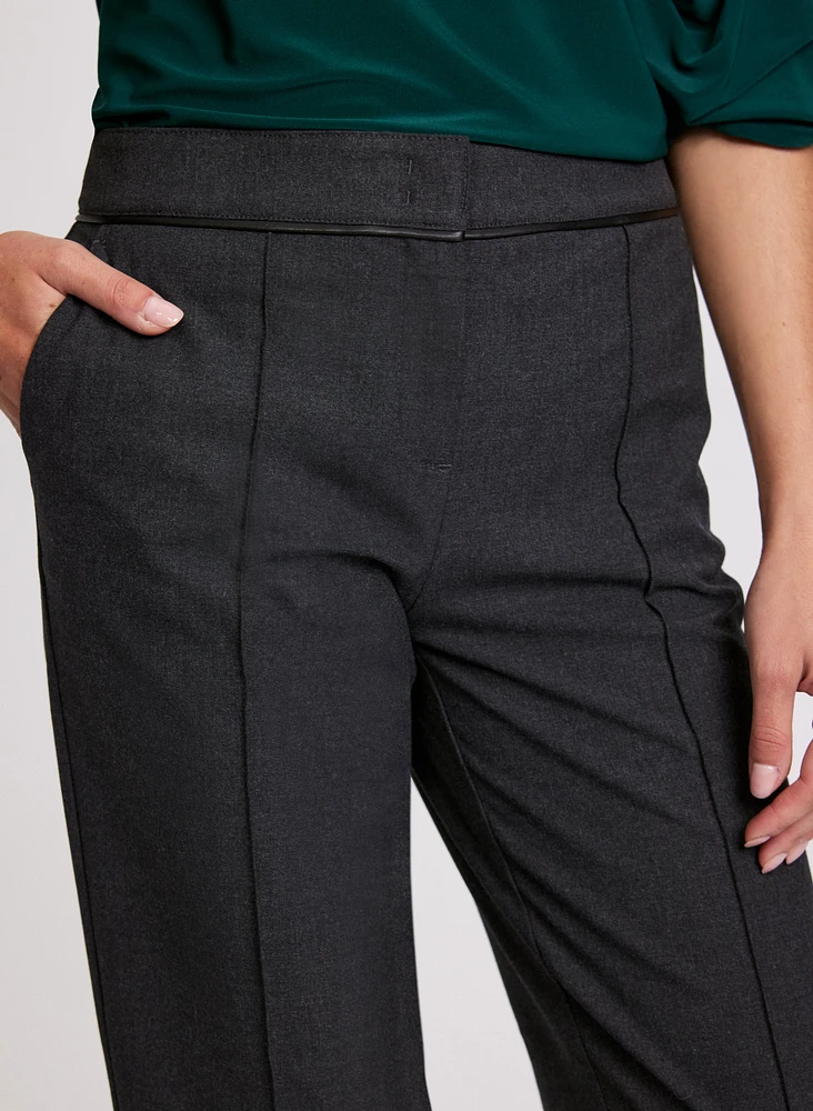 Pantalon Emma à jambe droite – court