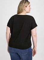 T-shirt à imprimé zèbre