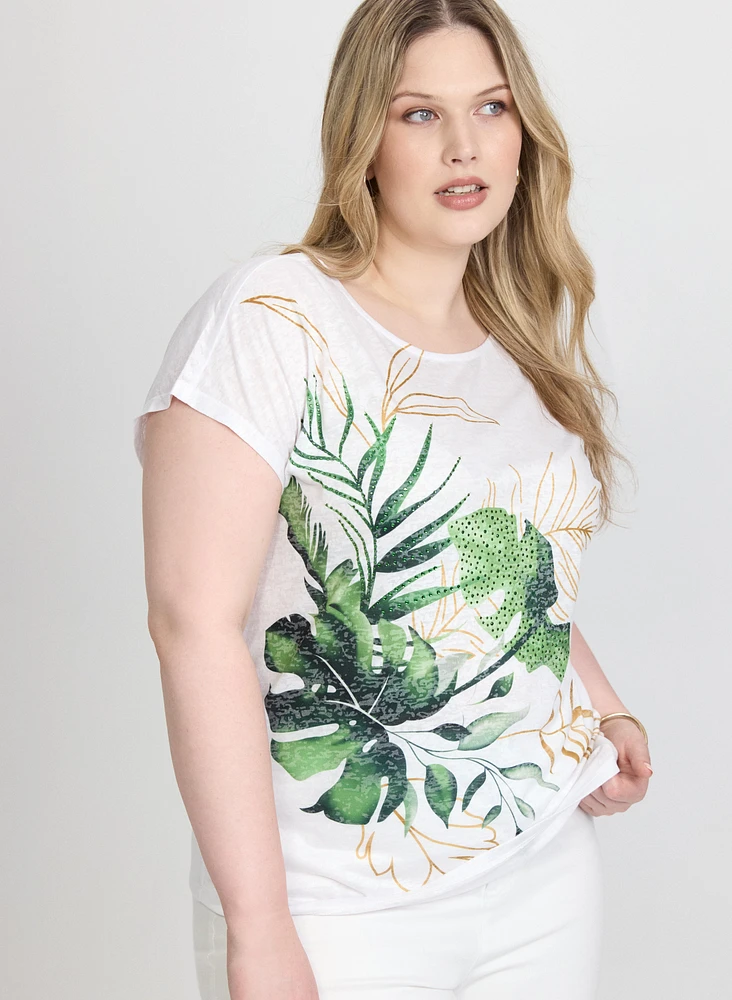 Tropical Print T-Shirt