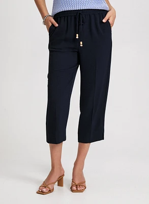 Pull-On Drawstring Capris