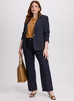 Pantalon Olivia à jambe large en denim