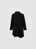 Cowl Neck Wool Coat