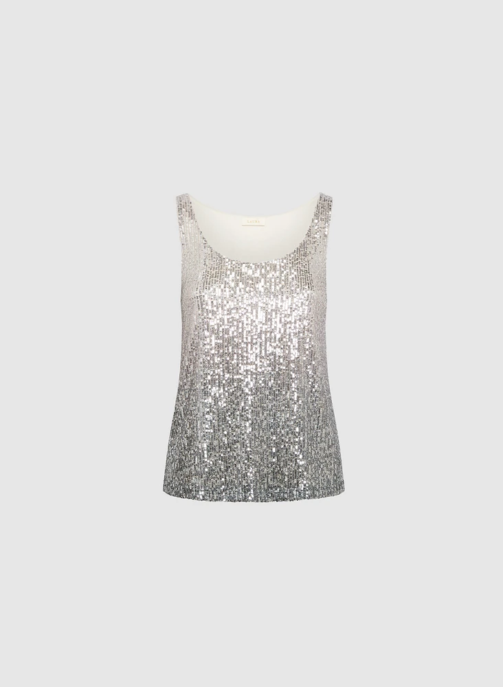 Ombré Sequin Tank Top