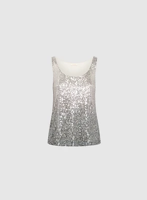 Ombré Sequin Tank Top