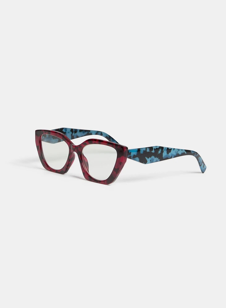 Mixed Mosaic Cat Eye Glasses