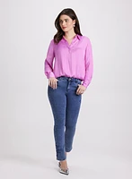 Long Sleeve Satin Blouse