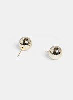 Metallic Half-Sphere Earrings