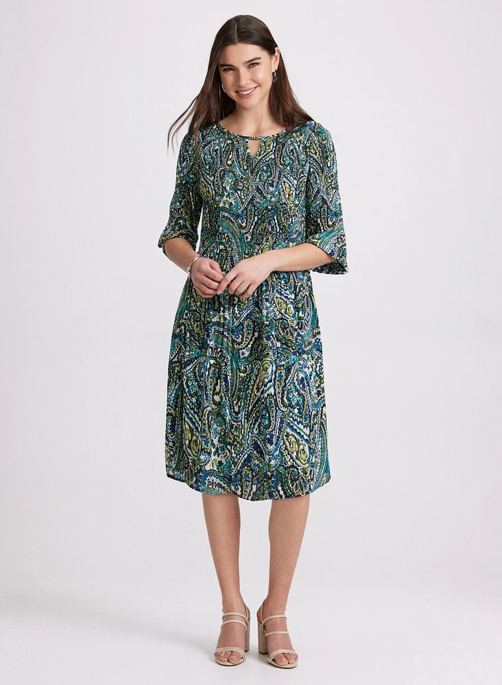 Paisley Chiffon Dress