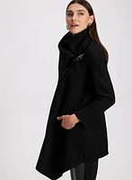 Cowl Neck Wool Coat