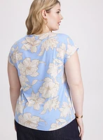 Scoop Neck Floral T-Shirt