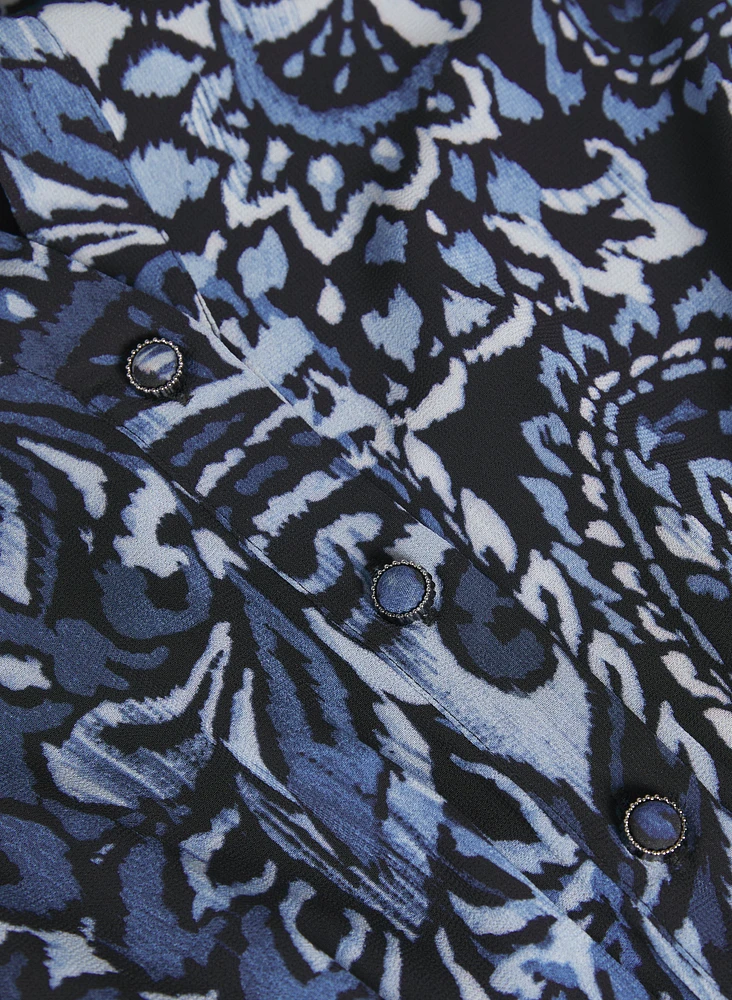 Tiered Paisley Dress