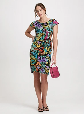 Robe effet portefeuille à motif abstrait