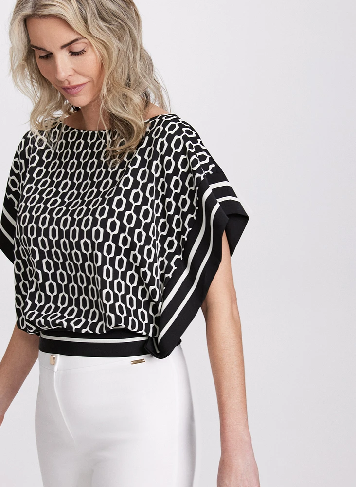 Geometric Print Top