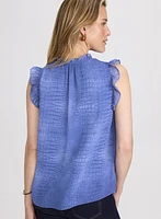 Blouse à motif peau de serpent