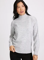 Pull en tricot à col montant