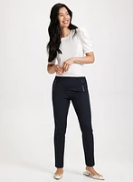 Puff Sleeve Top & Slim Leg Pants