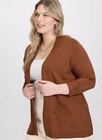 Short Open Front Cardigan