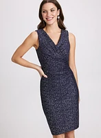 Ensemble boléro et robe en tricot métallique